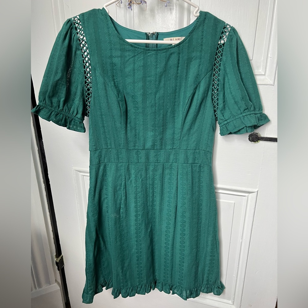 Francesca’s MIAMI classy green dress